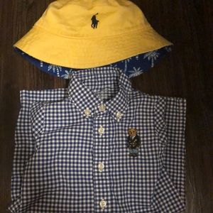 Polo ralph lauren shorttall and reversible hat